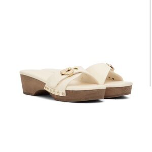 Ancient Greek Sandals Omia Clogs in Off-White Size 36 Brand New